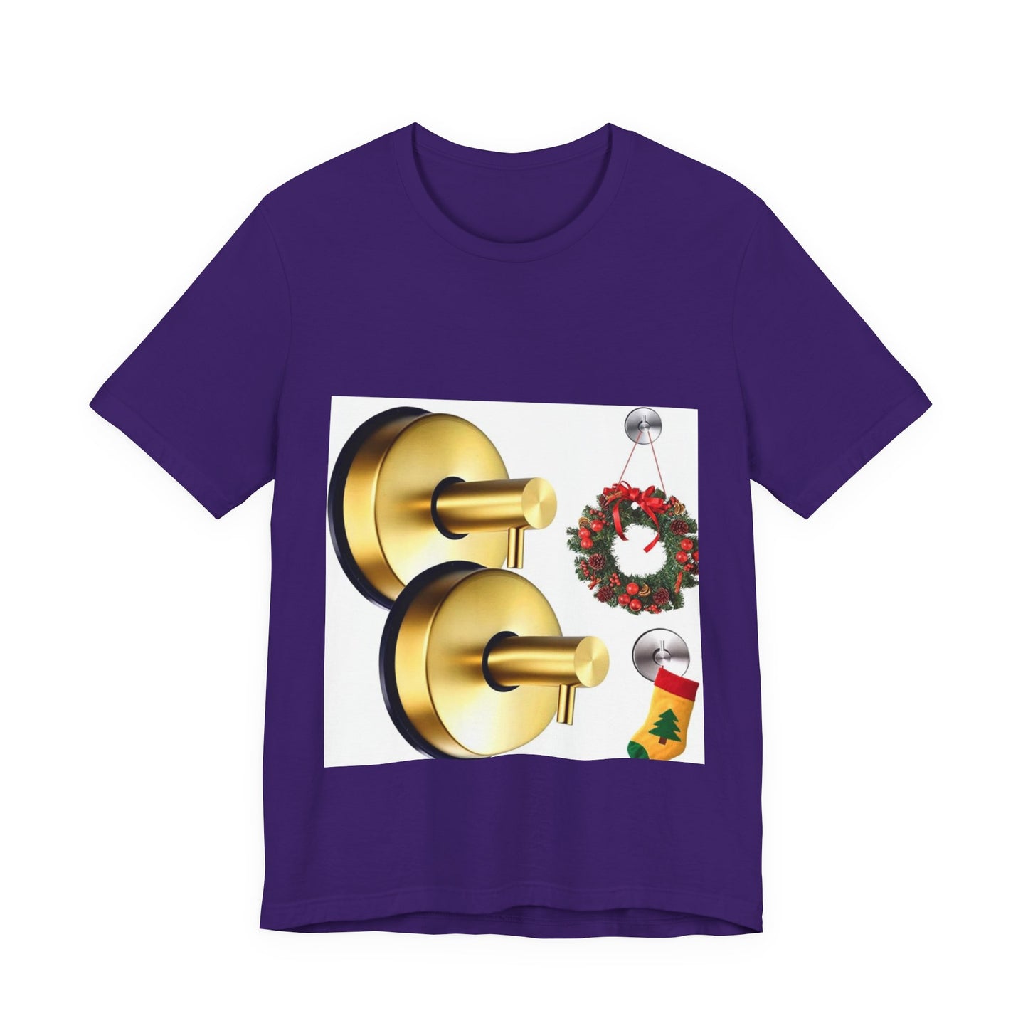 Christmas Wreath Tee | Unisex Short Sleeve T-Shirt, Holiday Shirt, Festive Clothing, Gift for Her, Christmas Apparel (Copy)