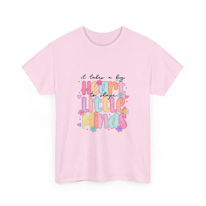 Heart Minds Unisex Heavy Cotton Tee - Inspirational Shirt for Teachers, Gift for Educators, Kids' Mindfulness