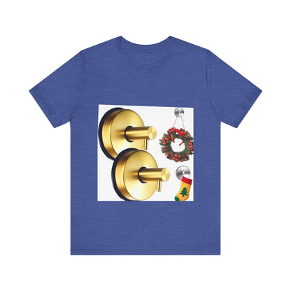 Christmas Wreath Tee | Unisex Short Sleeve T-Shirt, Holiday Shirt, Festive Clothing, Gift for Her, Christmas Apparel (Copy)