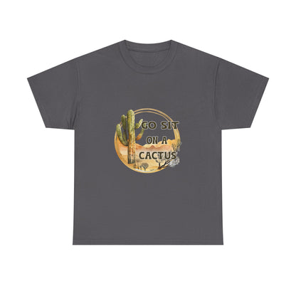 Cactus Humor Tee, Summer Vibes Shirt, Unisex Casual Tee, Funny Gift for Friends, Outdoor Adventure Clothing