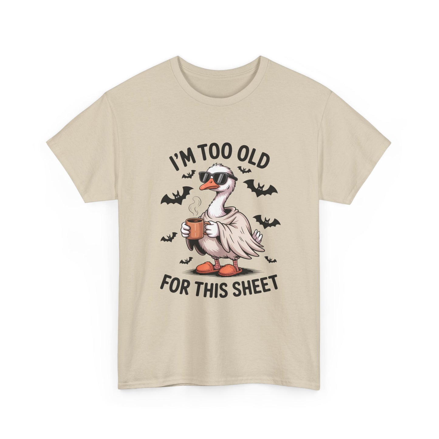 Halloween Humor T-Shirt, Funny Goose Shirt, Casual Tee for Animal Lovers, Gifts for Friend, Holiday Party Wear, Quirky Outfit