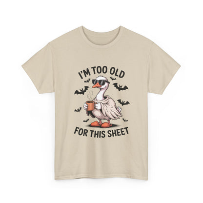 Halloween Humor T-Shirt, Funny Goose Shirt, Casual Tee for Animal Lovers, Gifts for Friend, Holiday Party Wear, Quirky Outfit