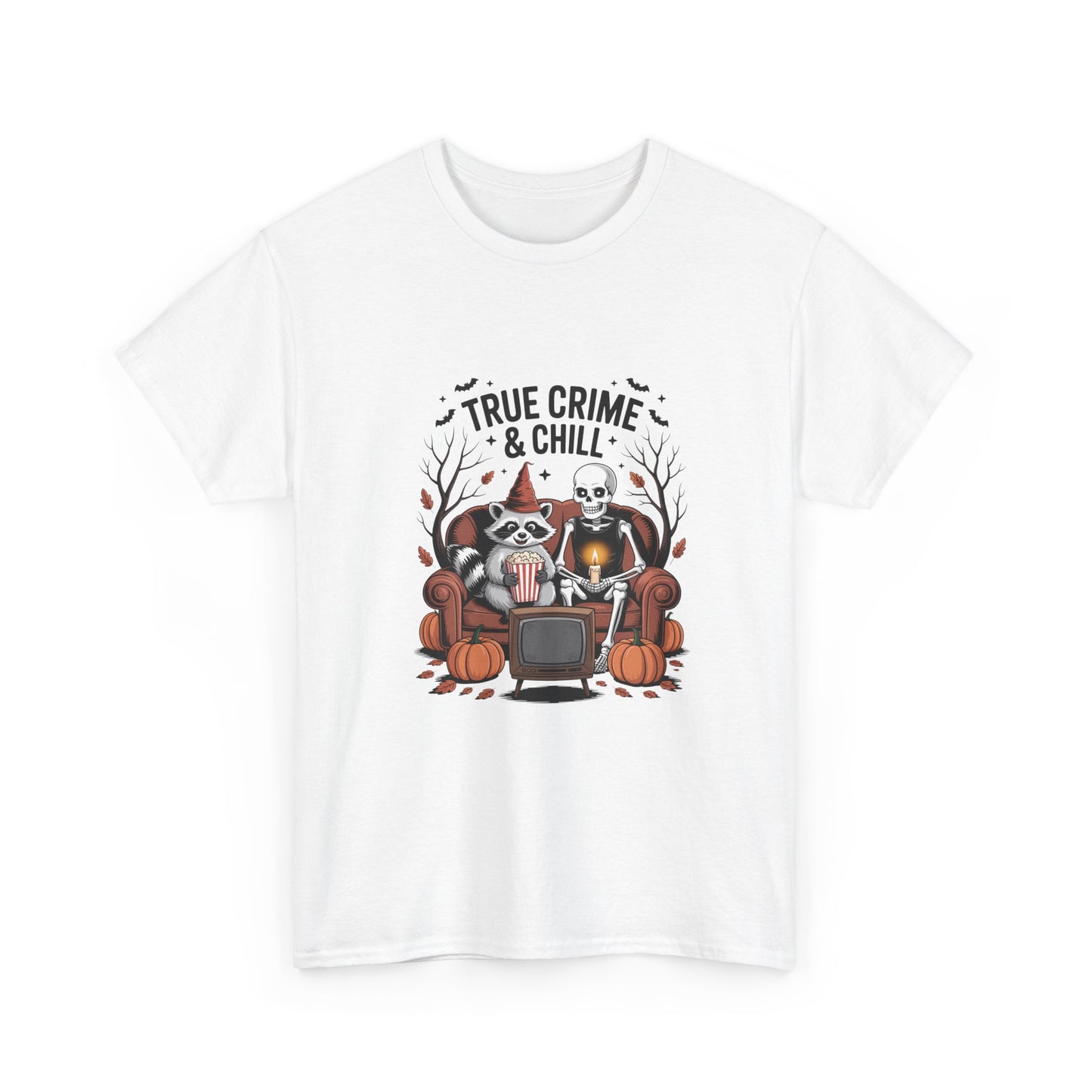 Unisex Heavy Cotton Tee - True Crime & Chill Fun Graphic Tee, Halloween Apparel, Cozy Gift for True Crime Lovers, Casual Wear, Fall [...]