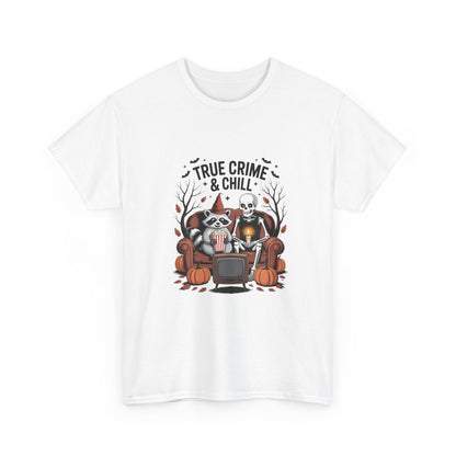 Unisex Heavy Cotton Tee - True Crime & Chill Fun Graphic Tee, Halloween Apparel, Cozy Gift for True Crime Lovers, Casual Wear, Fall [...]