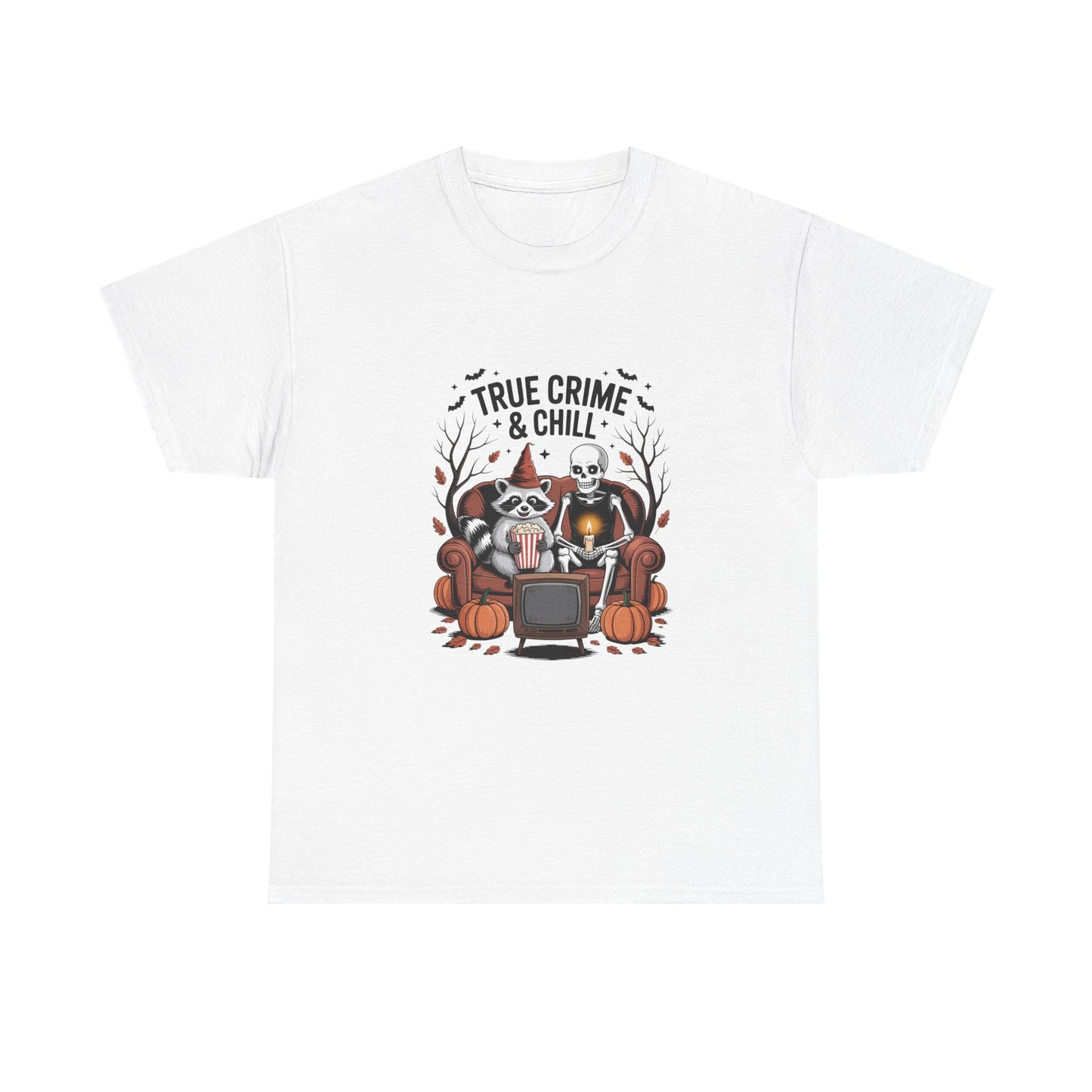 Unisex Heavy Cotton Tee - True Crime & Chill Fun Graphic Tee, Halloween Apparel, Cozy Gift for True Crime Lovers, Casual Wear, Fall [...]