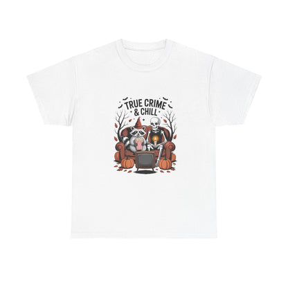 Unisex Heavy Cotton Tee - True Crime & Chill Fun Graphic Tee, Halloween Apparel, Cozy Gift for True Crime Lovers, Casual Wear, Fall [...]
