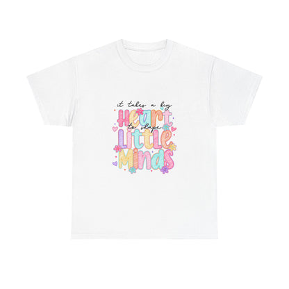 Heart Minds Unisex Heavy Cotton Tee - Inspirational Shirt for Teachers, Gift for Educators, Kids' Mindfulness