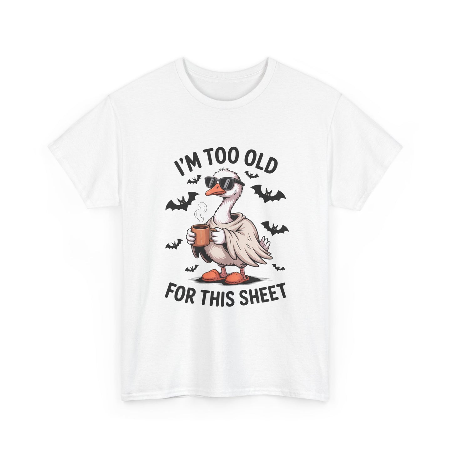 Halloween Humor T-Shirt, Funny Goose Shirt, Casual Tee for Animal Lovers, Gifts for Friend, Holiday Party Wear, Quirky Outfit