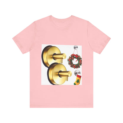 Christmas Wreath Tee | Unisex Short Sleeve T-Shirt, Holiday Shirt, Festive Clothing, Gift for Her, Christmas Apparel (Copy)