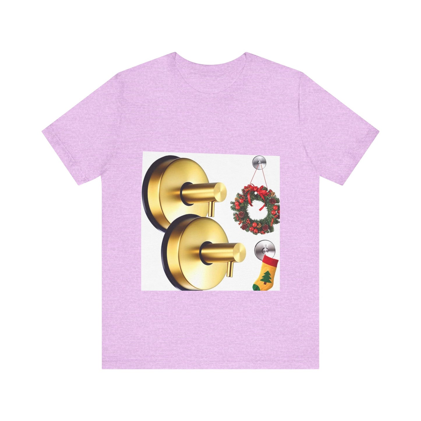 Christmas Wreath Tee | Unisex Short Sleeve T-Shirt, Holiday Shirt, Festive Clothing, Gift for Her, Christmas Apparel (Copy)