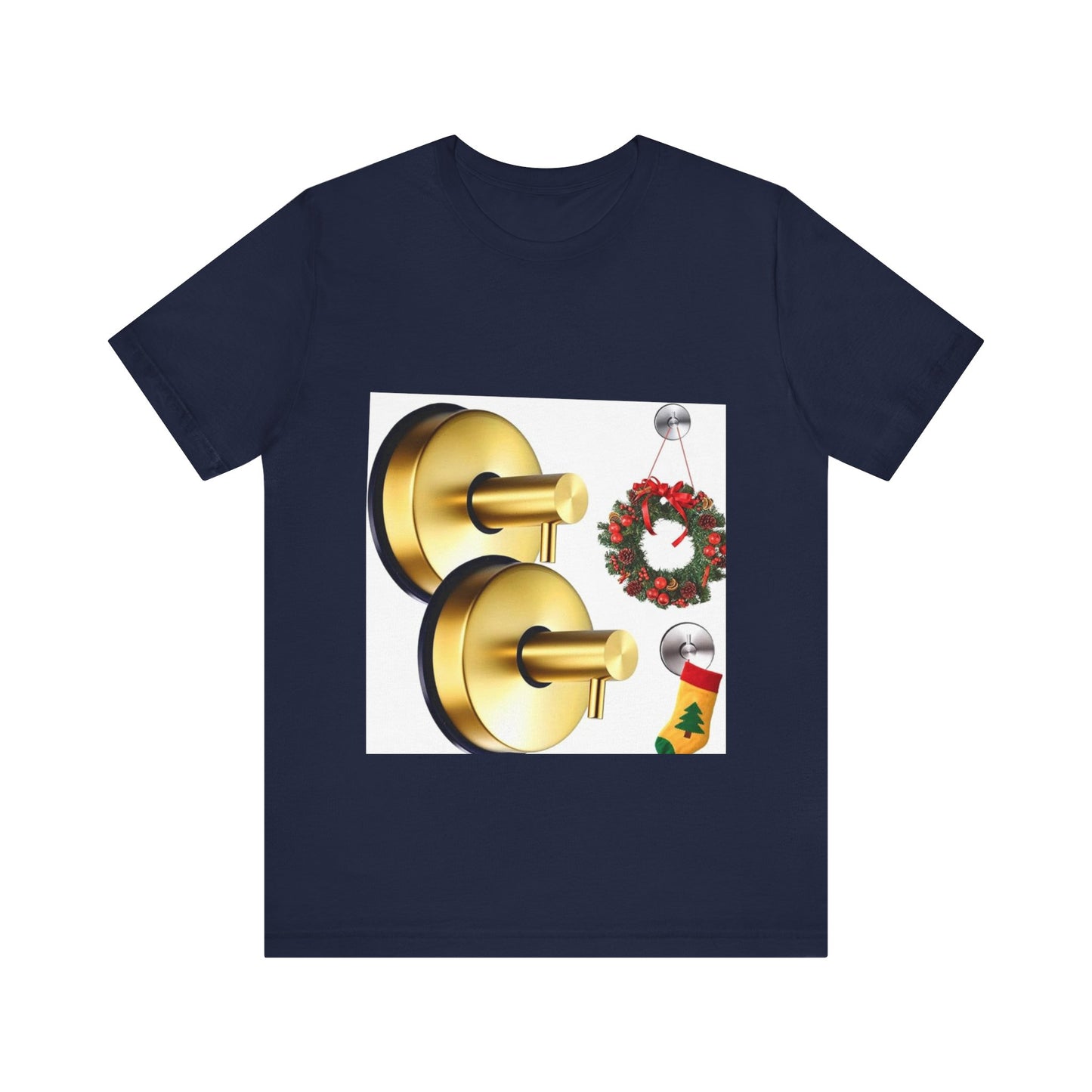 Christmas Wreath Tee | Unisex Short Sleeve T-Shirt, Holiday Shirt, Festive Clothing, Gift for Her, Christmas Apparel (Copy)