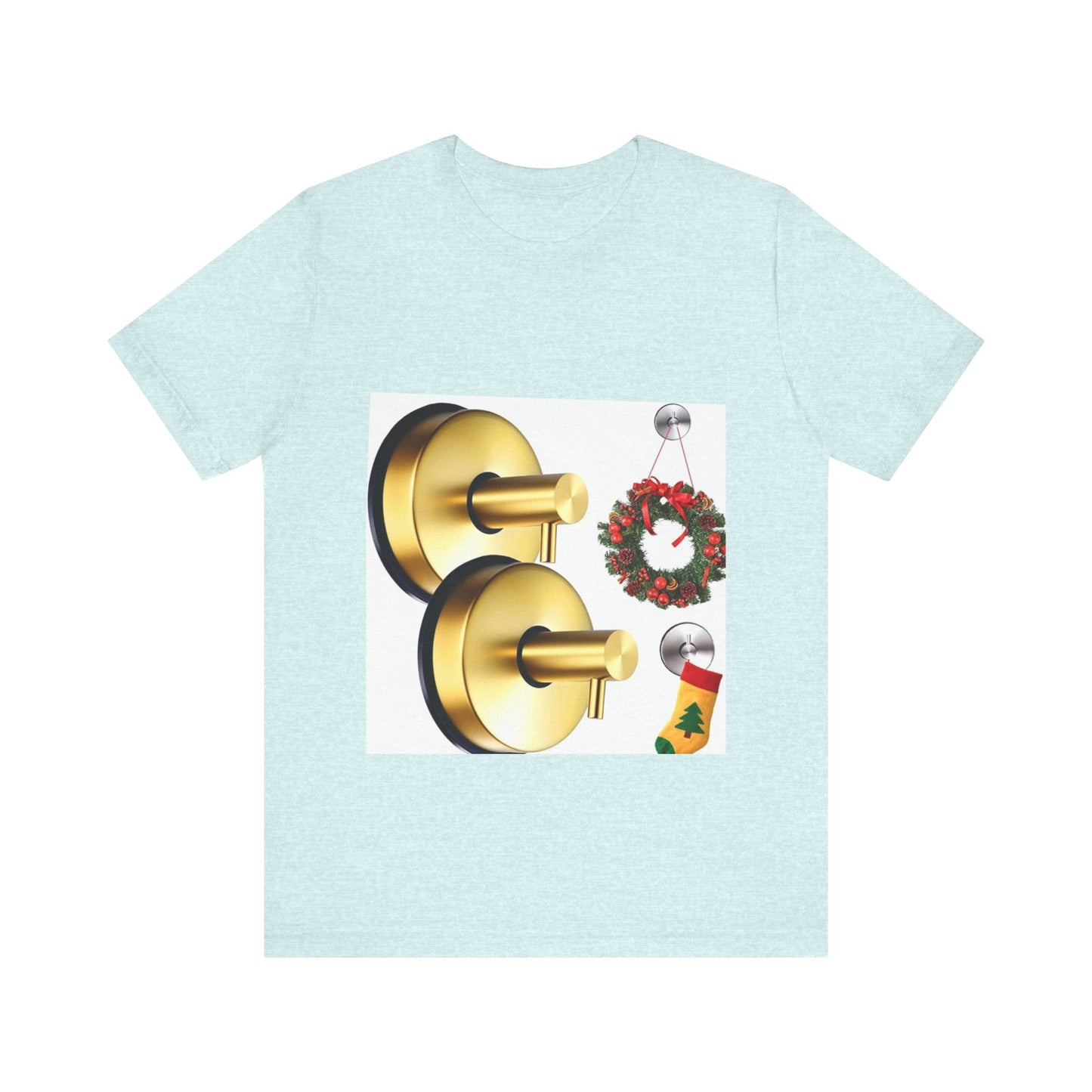 Christmas Wreath Tee | Unisex Short Sleeve T-Shirt, Holiday Shirt, Festive Clothing, Gift for Her, Christmas Apparel (Copy)