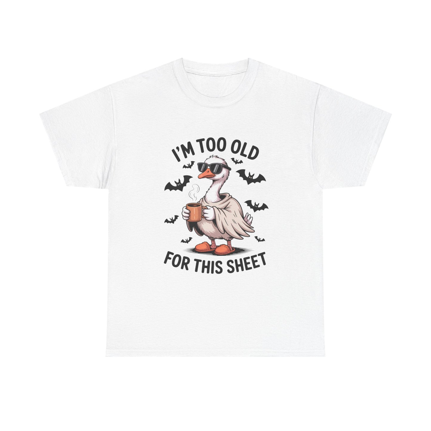 Halloween Humor T-Shirt, Funny Goose Shirt, Casual Tee for Animal Lovers, Gifts for Friend, Holiday Party Wear, Quirky Outfit