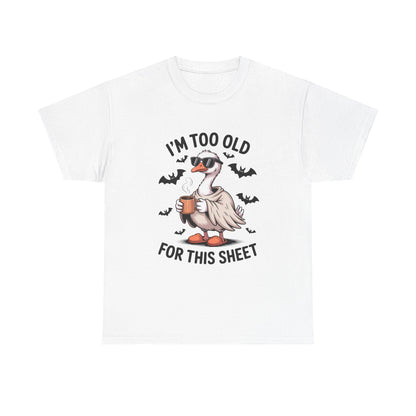 Halloween Humor T-Shirt, Funny Goose Shirt, Casual Tee for Animal Lovers, Gifts for Friend, Holiday Party Wear, Quirky Outfit