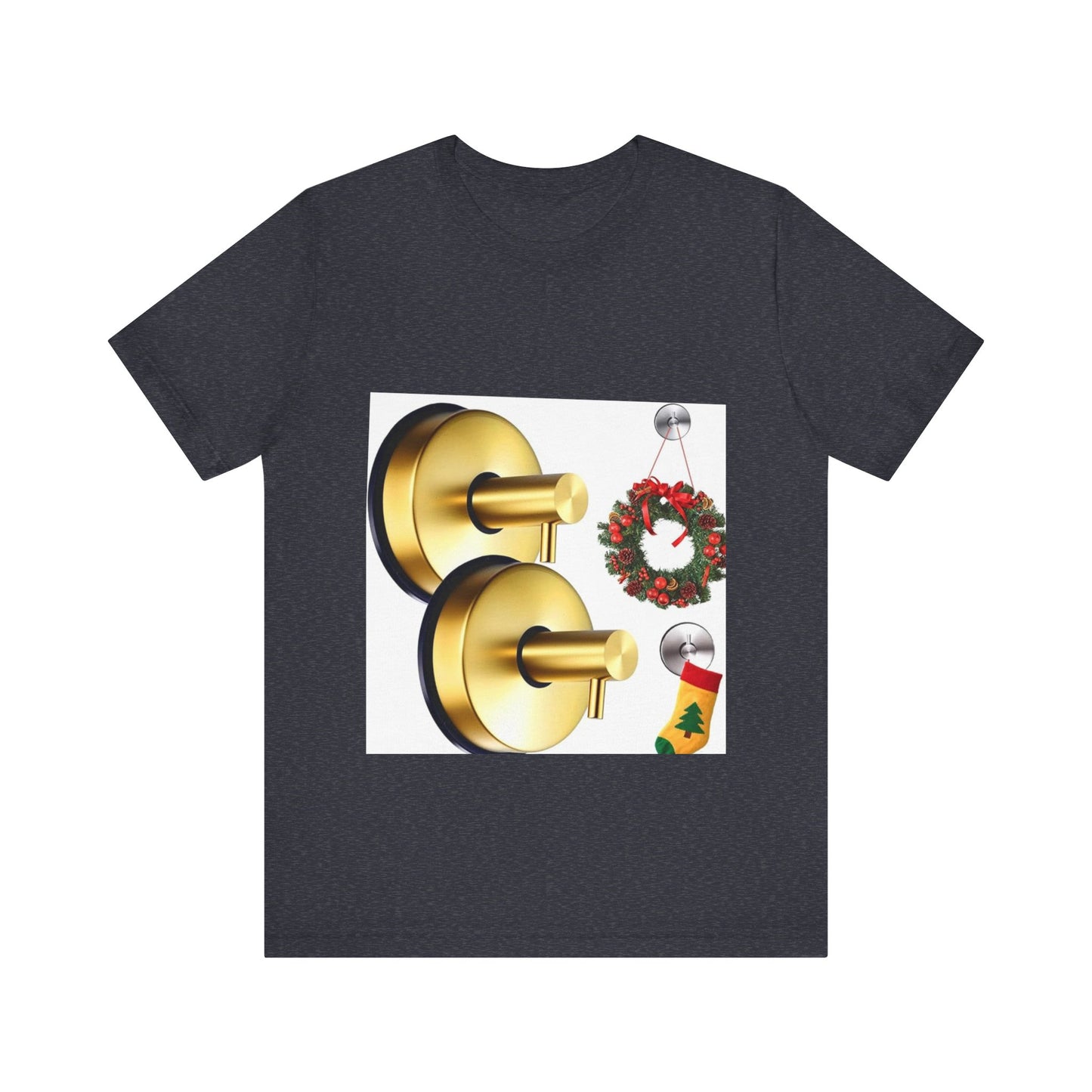 Christmas Wreath Tee | Unisex Short Sleeve T-Shirt, Holiday Shirt, Festive Clothing, Gift for Her, Christmas Apparel (Copy)