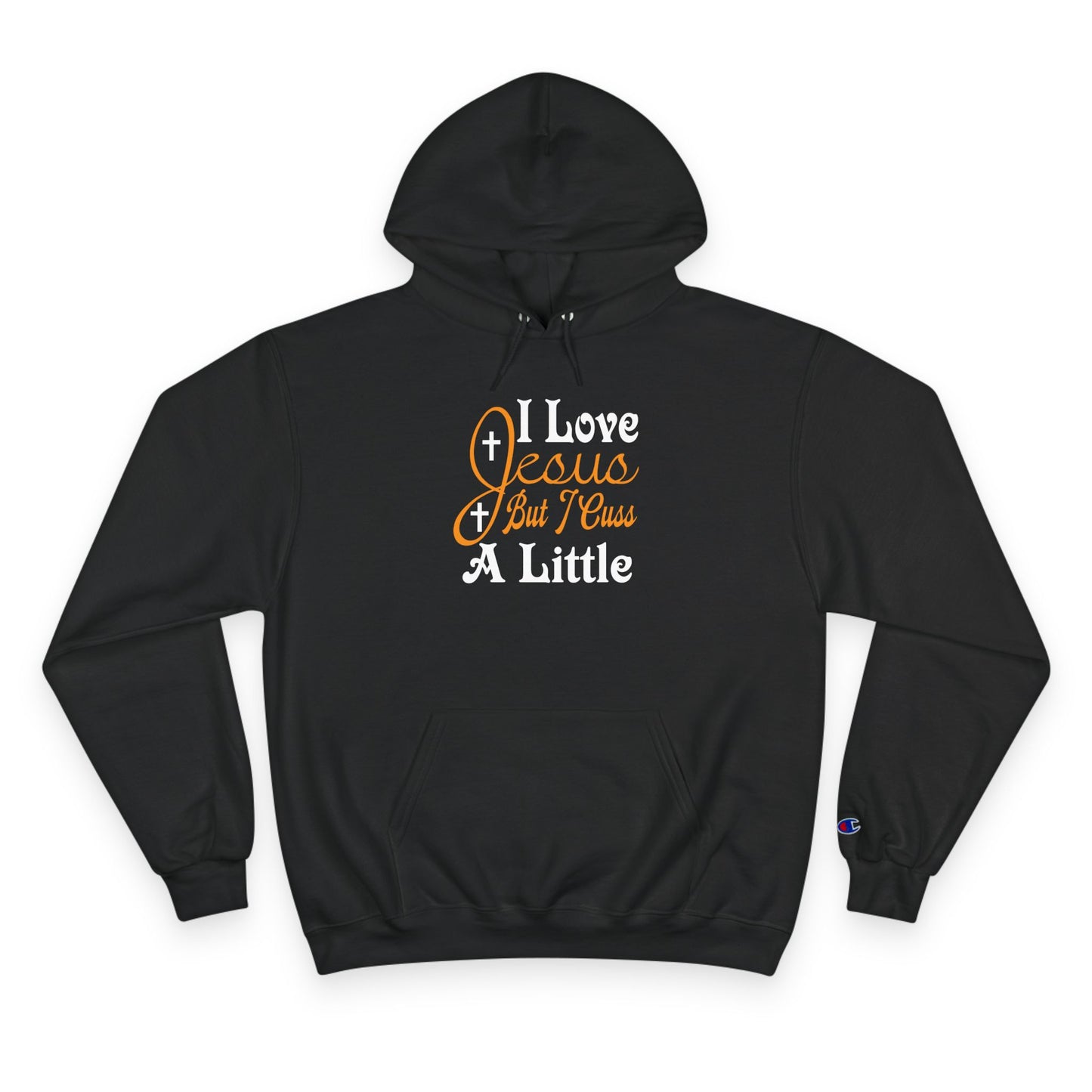 I Love Jesus Hoodie | Champion Hoodie, Christian Apparel, Faith-Based Sweatshirt, Inspirational Gift, Comfortable Religious Wear