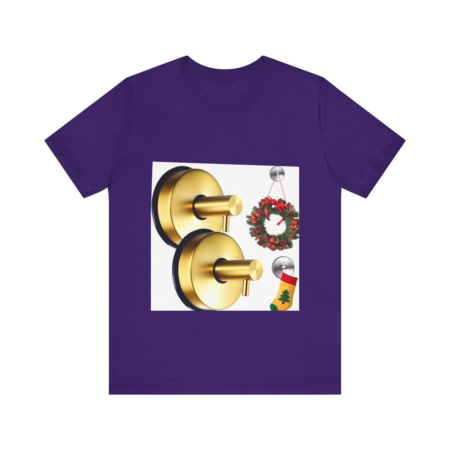 Christmas Wreath Tee | Unisex Short Sleeve T-Shirt, Holiday Shirt, Festive Clothing, Gift for Her, Christmas Apparel (Copy)