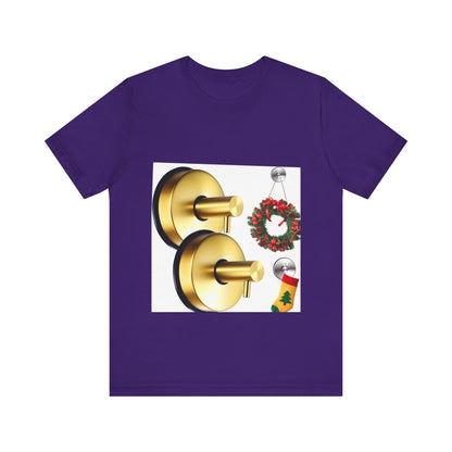 Christmas Wreath Tee | Unisex Short Sleeve T-Shirt, Holiday Shirt, Festive Clothing, Gift for Her, Christmas Apparel (Copy)