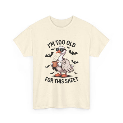 Halloween Humor T-Shirt, Funny Goose Shirt, Casual Tee for Animal Lovers, Gifts for Friend, Holiday Party Wear, Quirky Outfit