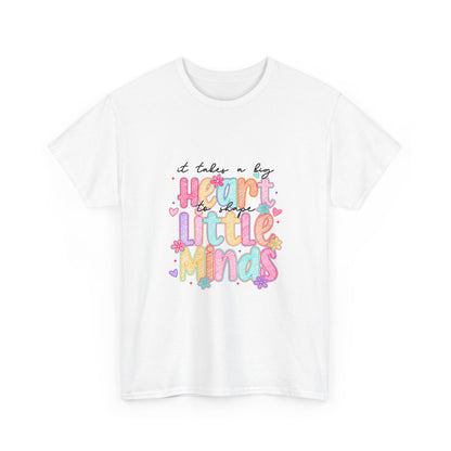 Heart Minds Unisex Heavy Cotton Tee - Inspirational Shirt for Teachers, Gift for Educators, Kids' Mindfulness