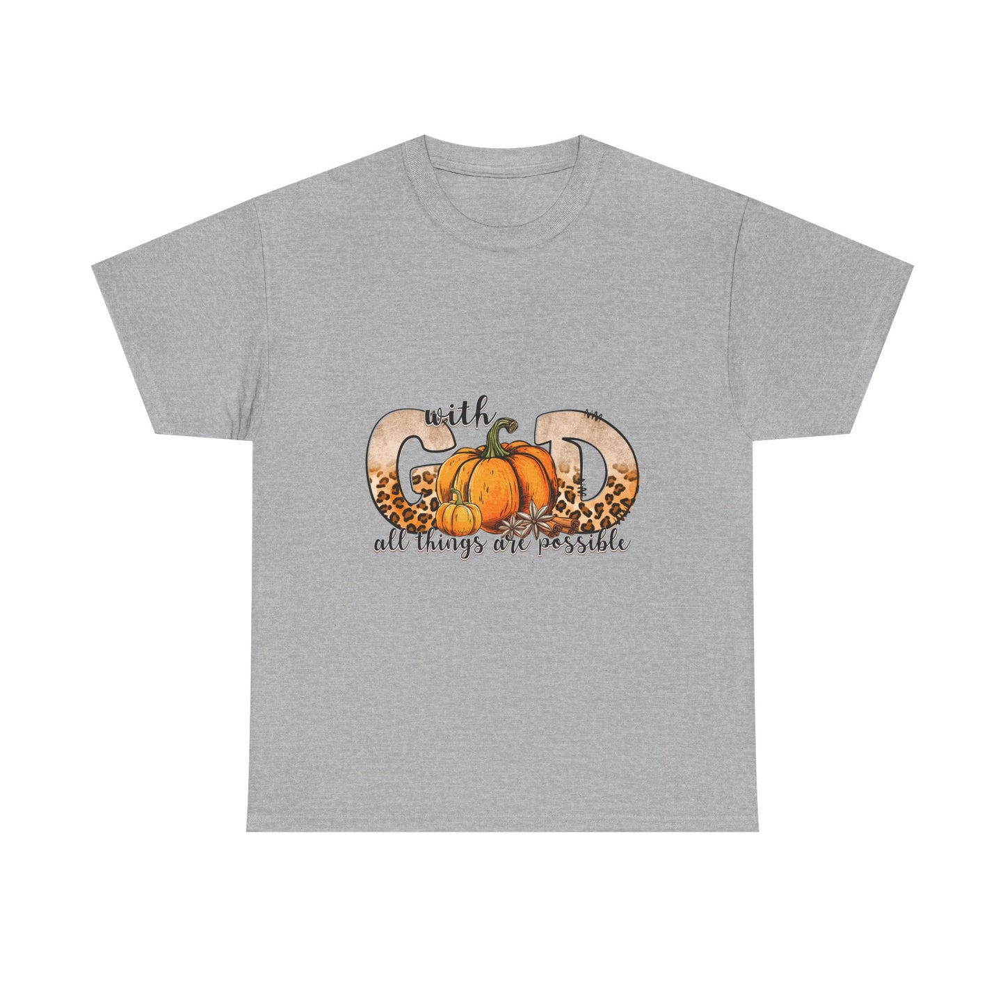 Pumpkin Faith Tee, Cozy Fall Shirt, Unisex Cotton Tee, Autumn Gift, Thanksgiving Apparel, Christian T-Shirt, Inspirational Wear