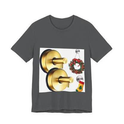 Christmas Wreath Tee | Unisex Short Sleeve T-Shirt, Holiday Shirt, Festive Clothing, Gift for Her, Christmas Apparel (Copy)