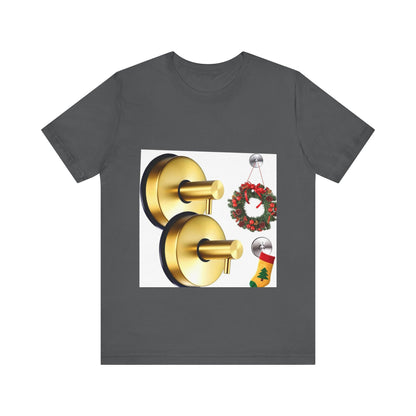 Christmas Wreath Tee | Unisex Short Sleeve T-Shirt, Holiday Shirt, Festive Clothing, Gift for Her, Christmas Apparel (Copy)