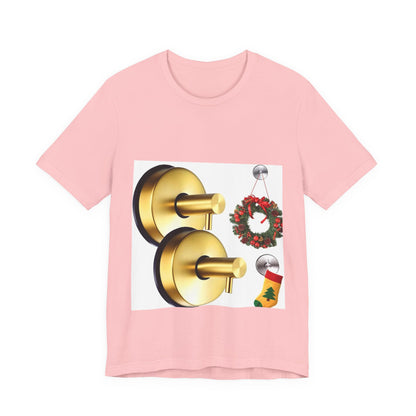 Christmas Wreath Tee | Unisex Short Sleeve T-Shirt, Holiday Shirt, Festive Clothing, Gift for Her, Christmas Apparel (Copy)