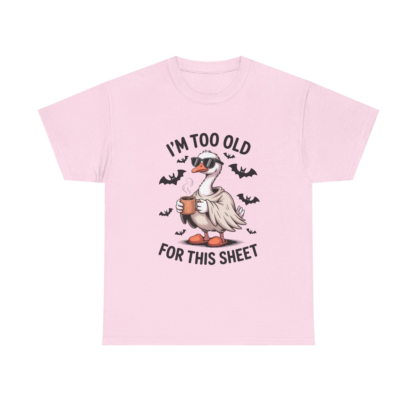 Halloween Humor T-Shirt, Funny Goose Shirt, Casual Tee for Animal Lovers, Gifts for Friend, Holiday Party Wear, Quirky Outfit