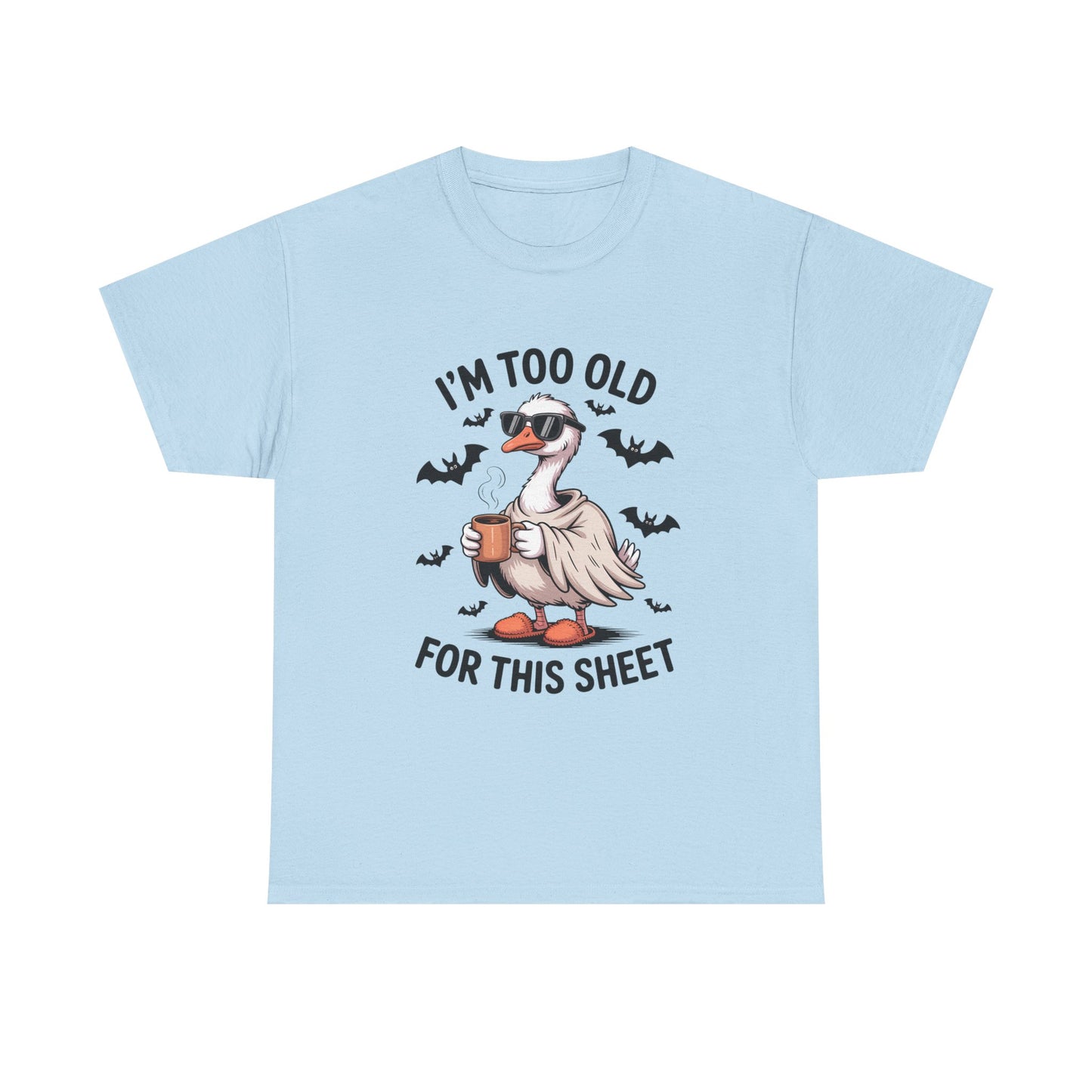 Halloween Humor T-Shirt, Funny Goose Shirt, Casual Tee for Animal Lovers, Gifts for Friend, Holiday Party Wear, Quirky Outfit