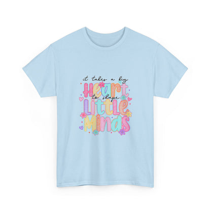 Heart Minds Unisex Heavy Cotton Tee - Inspirational Shirt for Teachers, Gift for Educators, Kids' Mindfulness