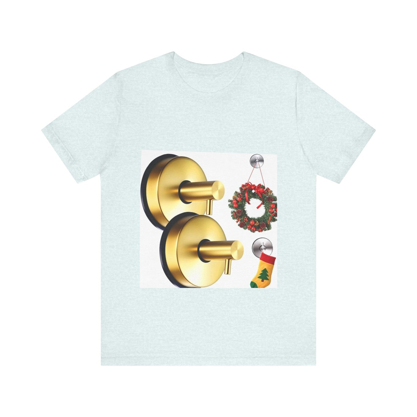 Christmas Wreath Tee | Unisex Short Sleeve T-Shirt, Holiday Shirt, Festive Clothing, Gift for Her, Christmas Apparel (Copy)