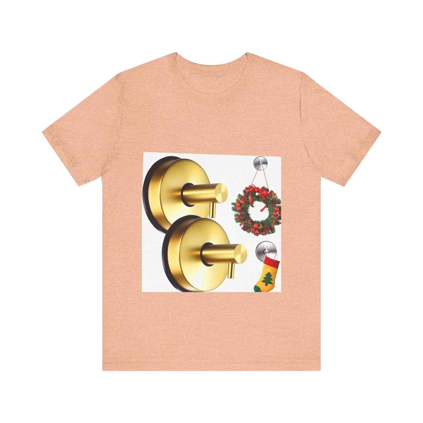 Christmas Wreath Tee | Unisex Short Sleeve T-Shirt, Holiday Shirt, Festive Clothing, Gift for Her, Christmas Apparel (Copy)