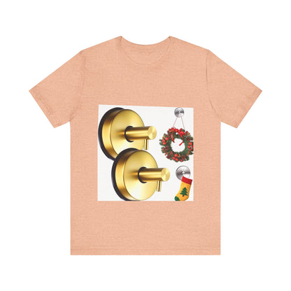 Christmas Wreath Tee | Unisex Short Sleeve T-Shirt, Holiday Shirt, Festive Clothing, Gift for Her, Christmas Apparel (Copy)