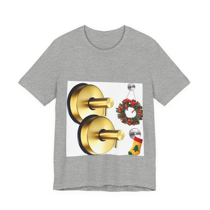 Christmas Wreath Tee | Unisex Short Sleeve T-Shirt, Holiday Shirt, Festive Clothing, Gift for Her, Christmas Apparel (Copy)