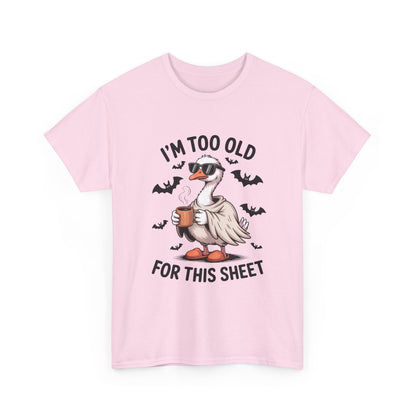 Halloween Humor T-Shirt, Funny Goose Shirt, Casual Tee for Animal Lovers, Gifts for Friend, Holiday Party Wear, Quirky Outfit