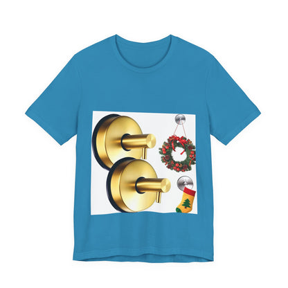 Christmas Wreath Tee | Unisex Short Sleeve T-Shirt, Holiday Shirt, Festive Clothing, Gift for Her, Christmas Apparel (Copy)