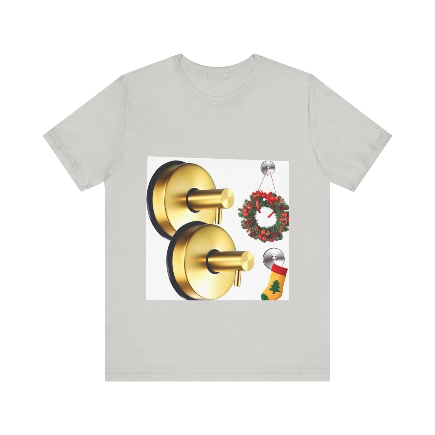 Christmas Wreath Tee | Unisex Short Sleeve T-Shirt, Holiday Shirt, Festive Clothing, Gift for Her, Christmas Apparel (Copy)