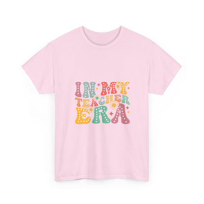 Colorful Teacher Appreciation Unisex Heavy Cotton Tee, Gift for Educators, Back to School Shirt, Fun Classroom Attire, Cute Teacher Gift
