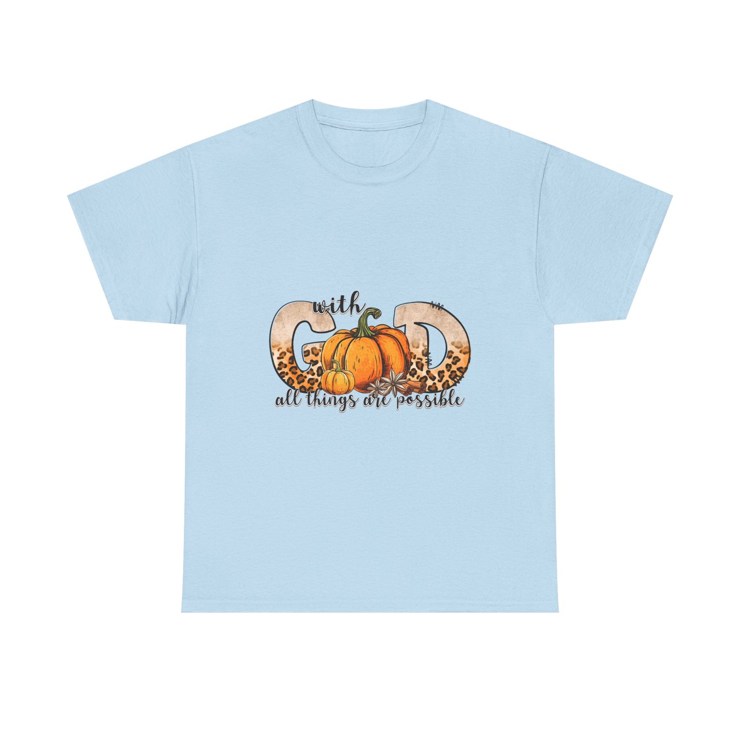Pumpkin Faith Tee, Cozy Fall Shirt, Unisex Cotton Tee, Autumn Gift, Thanksgiving Apparel, Christian T-Shirt, Inspirational Wear