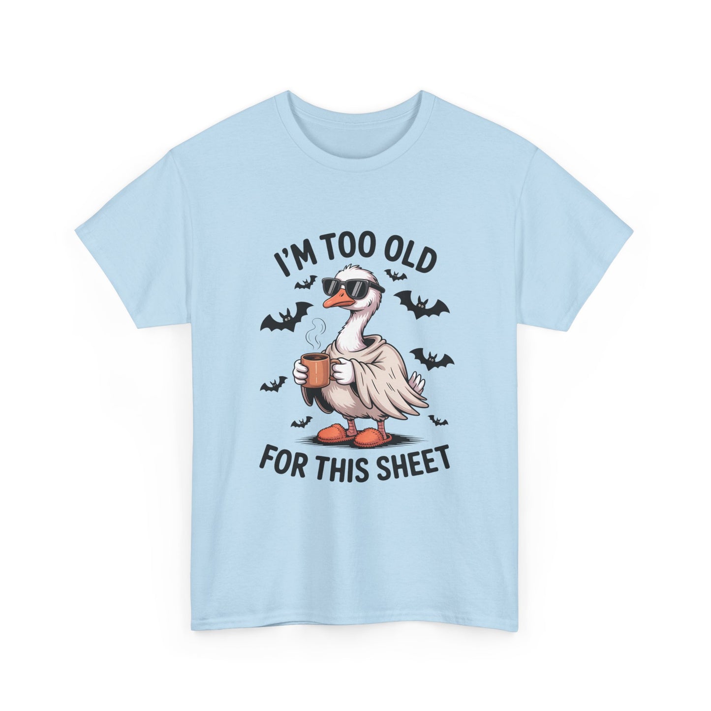 Halloween Humor T-Shirt, Funny Goose Shirt, Casual Tee for Animal Lovers, Gifts for Friend, Holiday Party Wear, Quirky Outfit