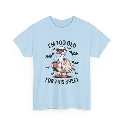 Halloween Humor T-Shirt, Funny Goose Shirt, Casual Tee for Animal Lovers, Gifts for Friend, Holiday Party Wear, Quirky Outfit