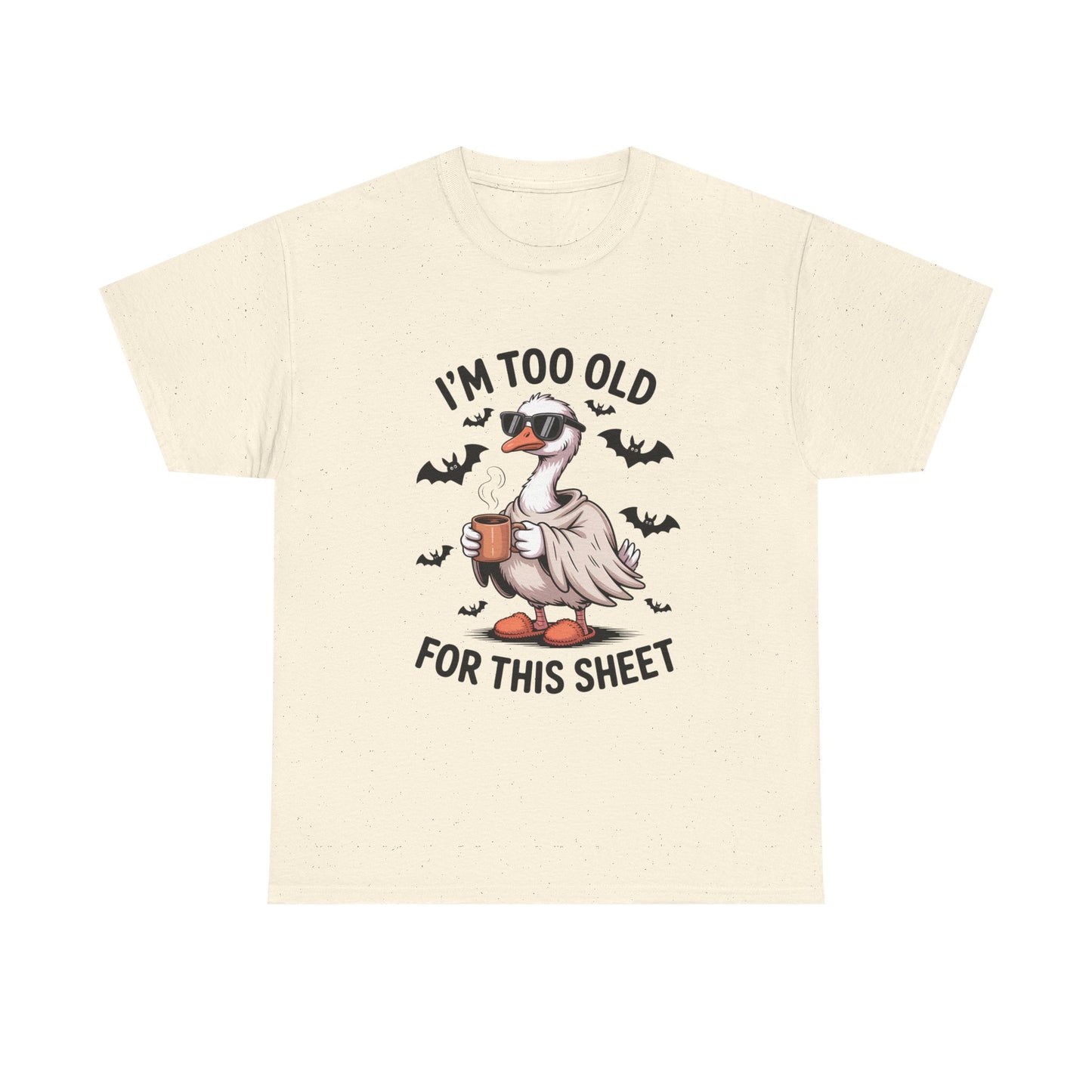 Halloween Humor T-Shirt, Funny Goose Shirt, Casual Tee for Animal Lovers, Gifts for Friend, Holiday Party Wear, Quirky Outfit