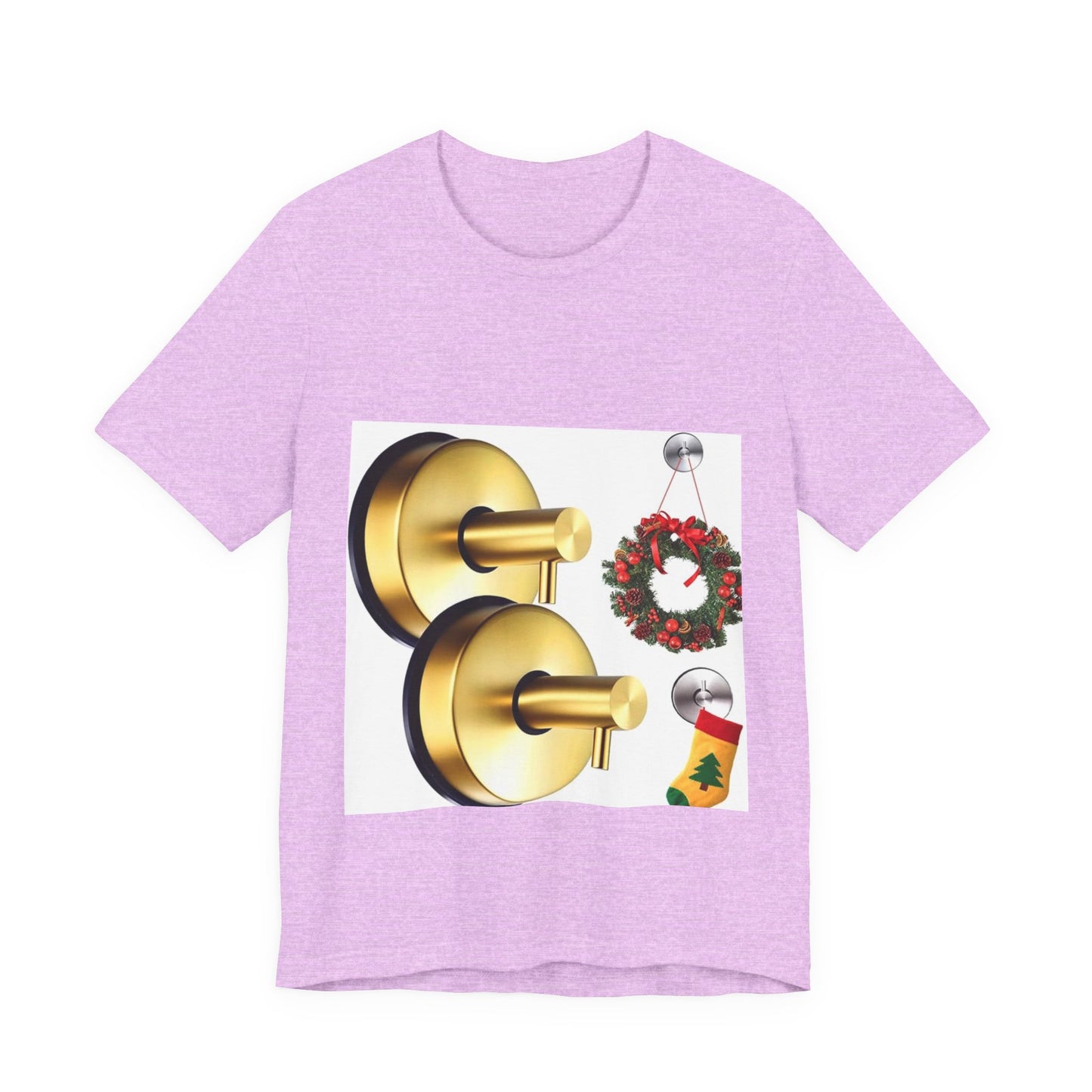 Christmas Wreath Tee | Unisex Short Sleeve T-Shirt, Holiday Shirt, Festive Clothing, Gift for Her, Christmas Apparel (Copy)